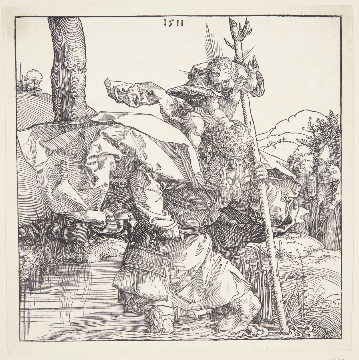 St. Christoffel door Albrecht Dürer
