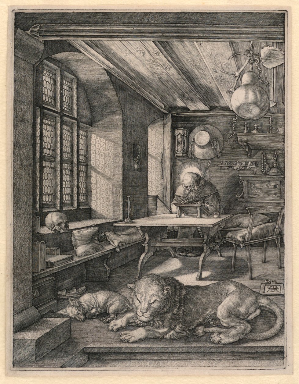 Sint Hiëronymus in zijn Studie door Albrecht Dürer