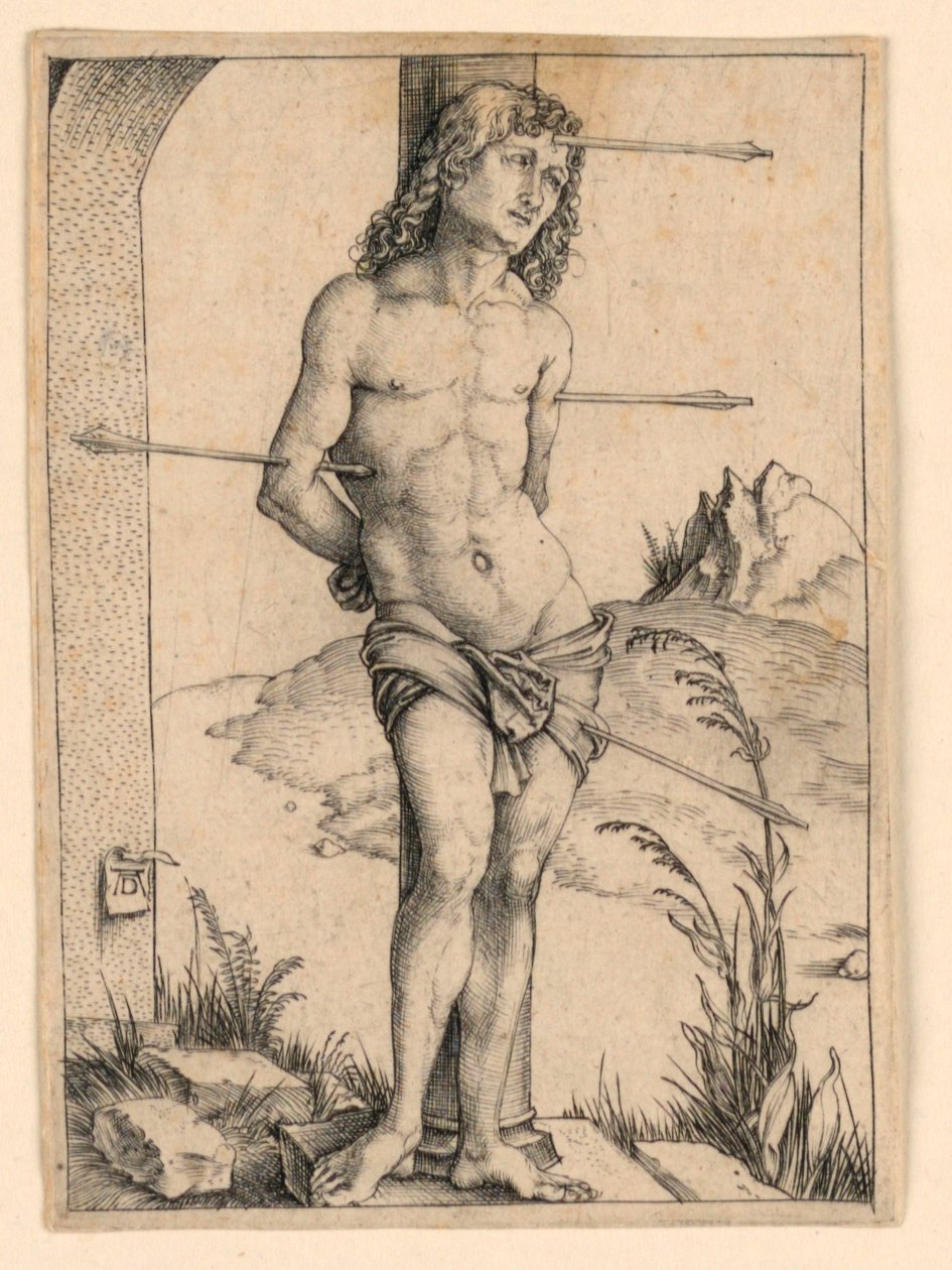 Sint Sebastiaan aan de Zuil door Albrecht Dürer