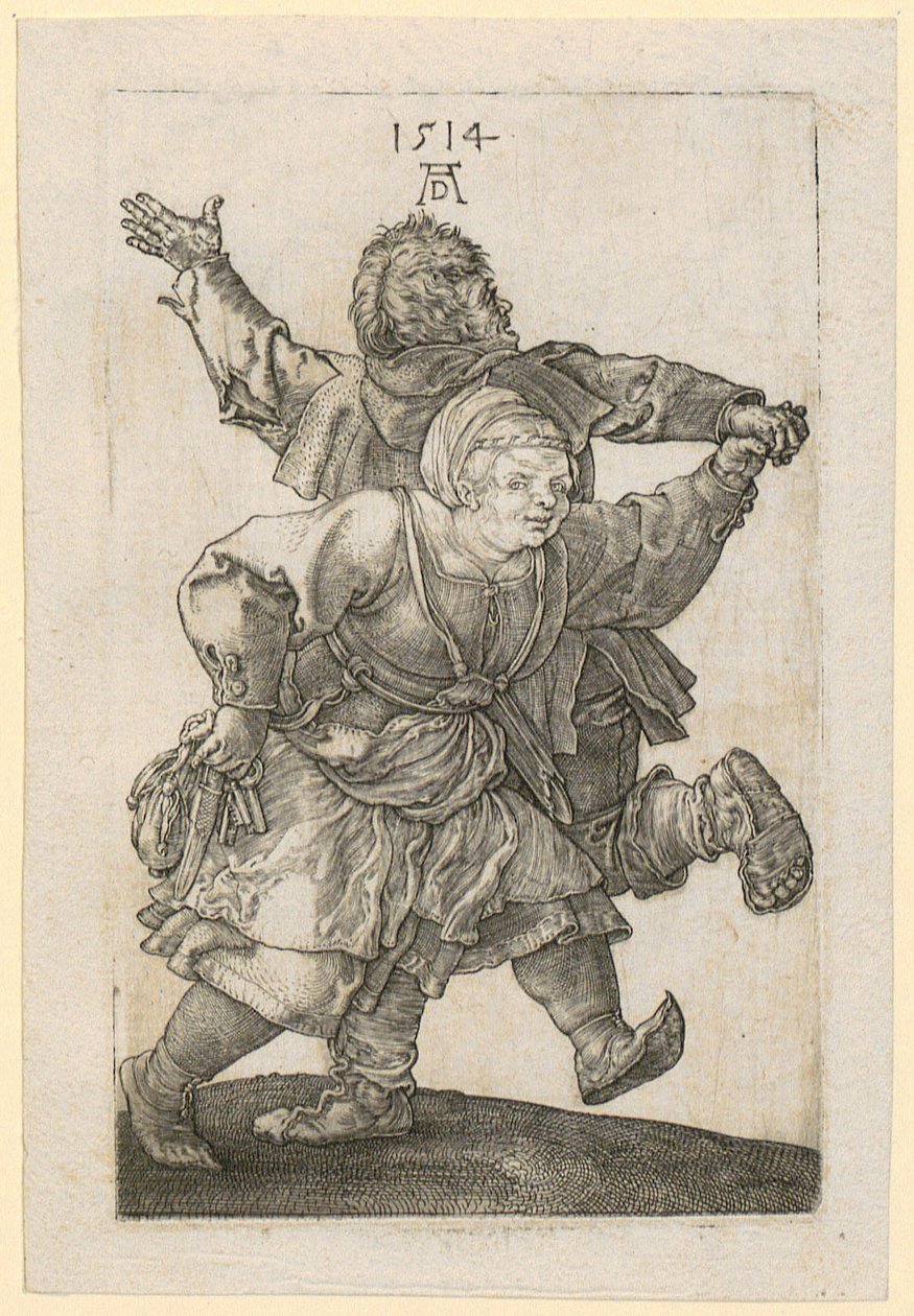 Dansend boerenpaar door Albrecht Dürer
