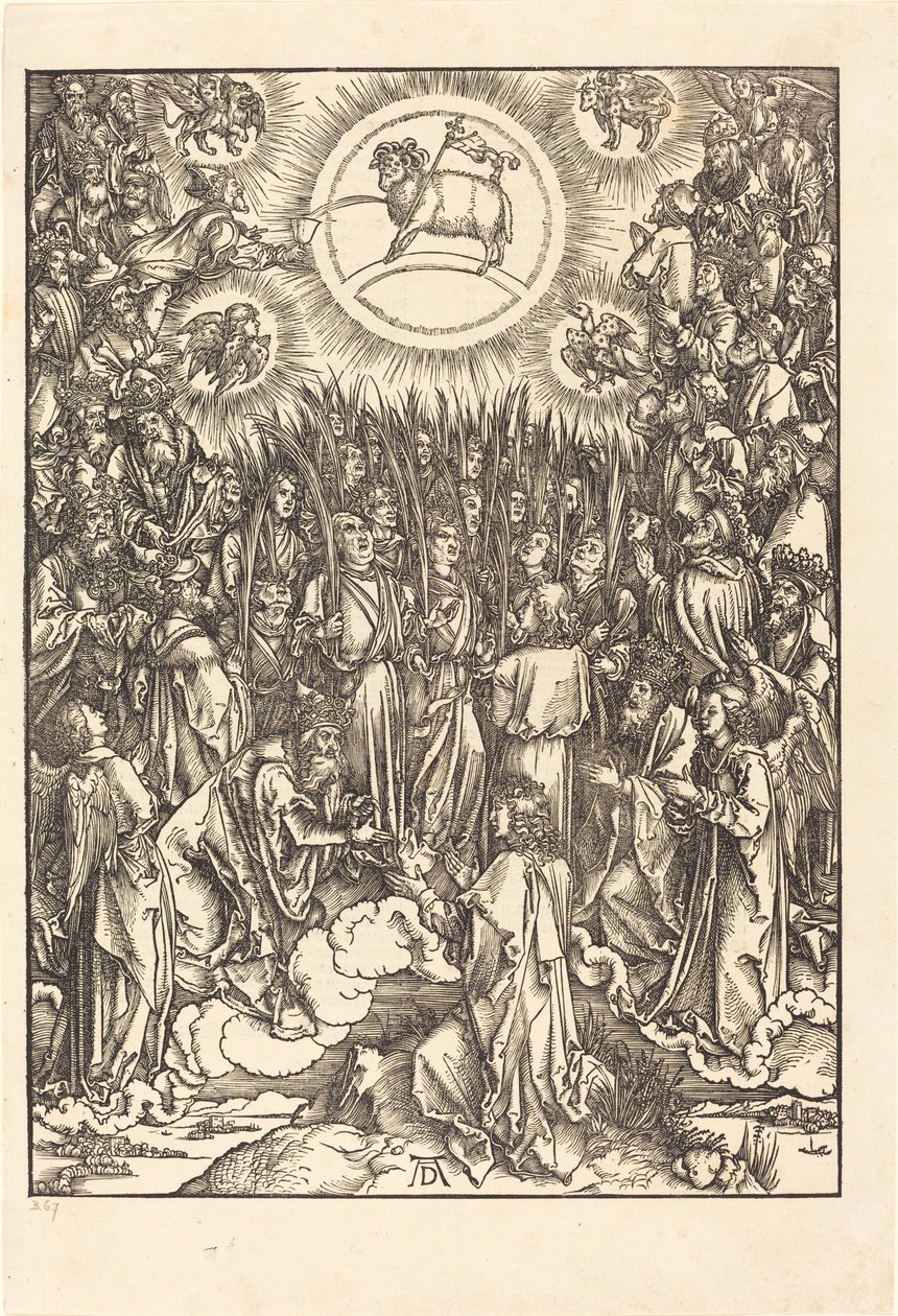 De Aanbidding van het Lam door Albrecht Dürer