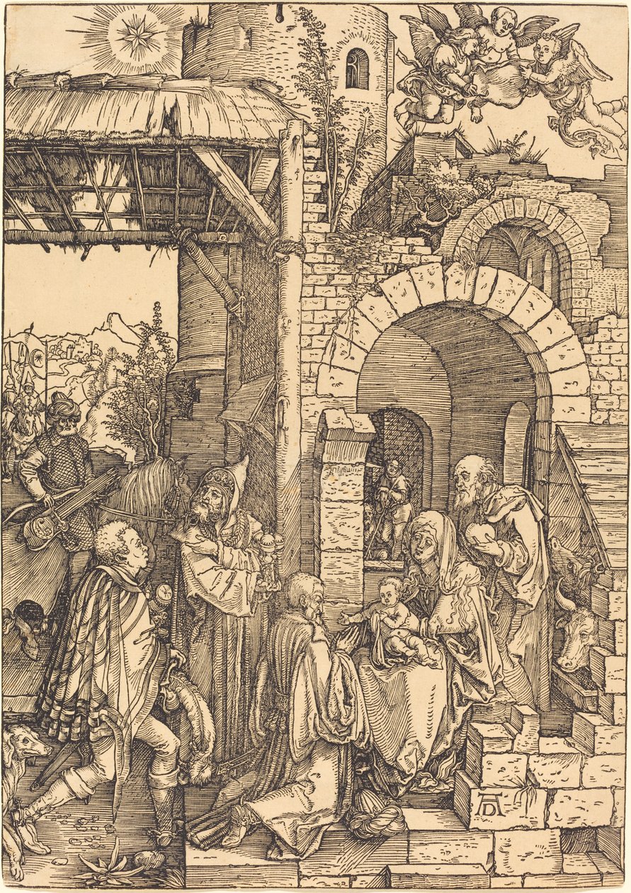 De aanbidding der wijzen door Albrecht Dürer
