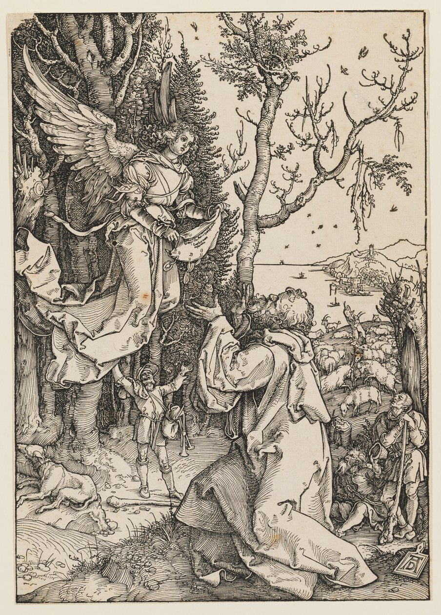 De engel verschijnt aan Joachim door Albrecht Dürer