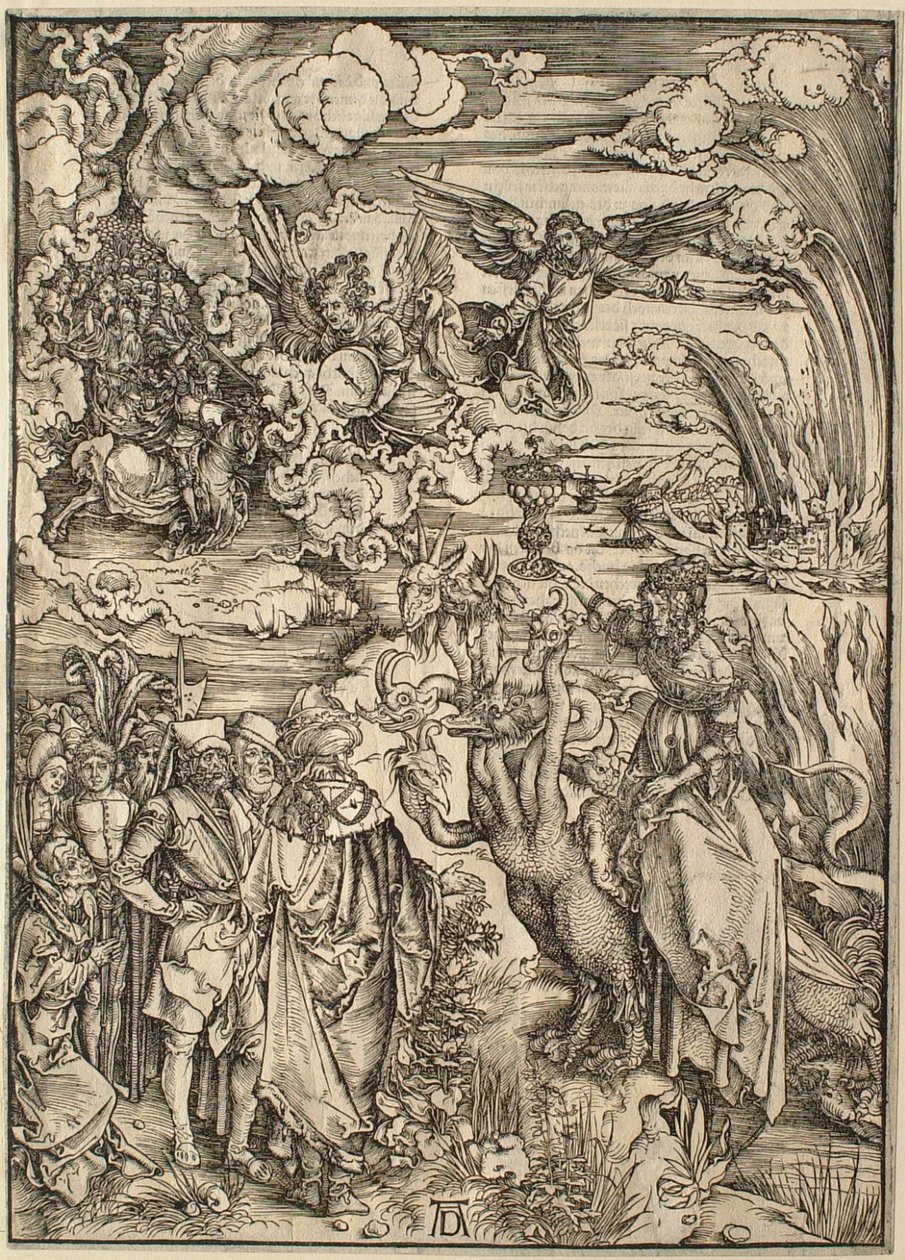 De Apocalyps: de hoer van Babylon door Albrecht Dürer