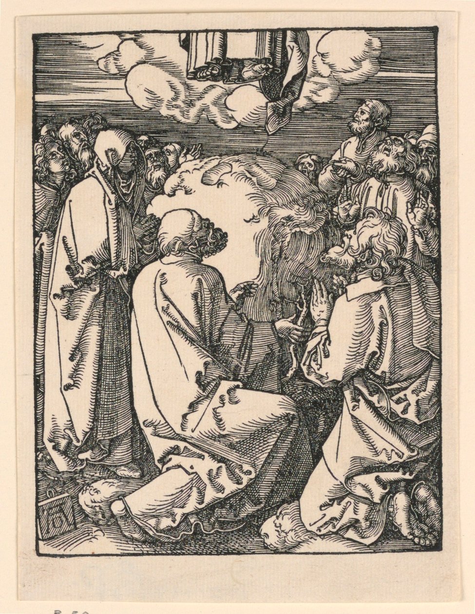 De Hemelvaart, uit De Kleine Passie Serie door Albrecht Dürer