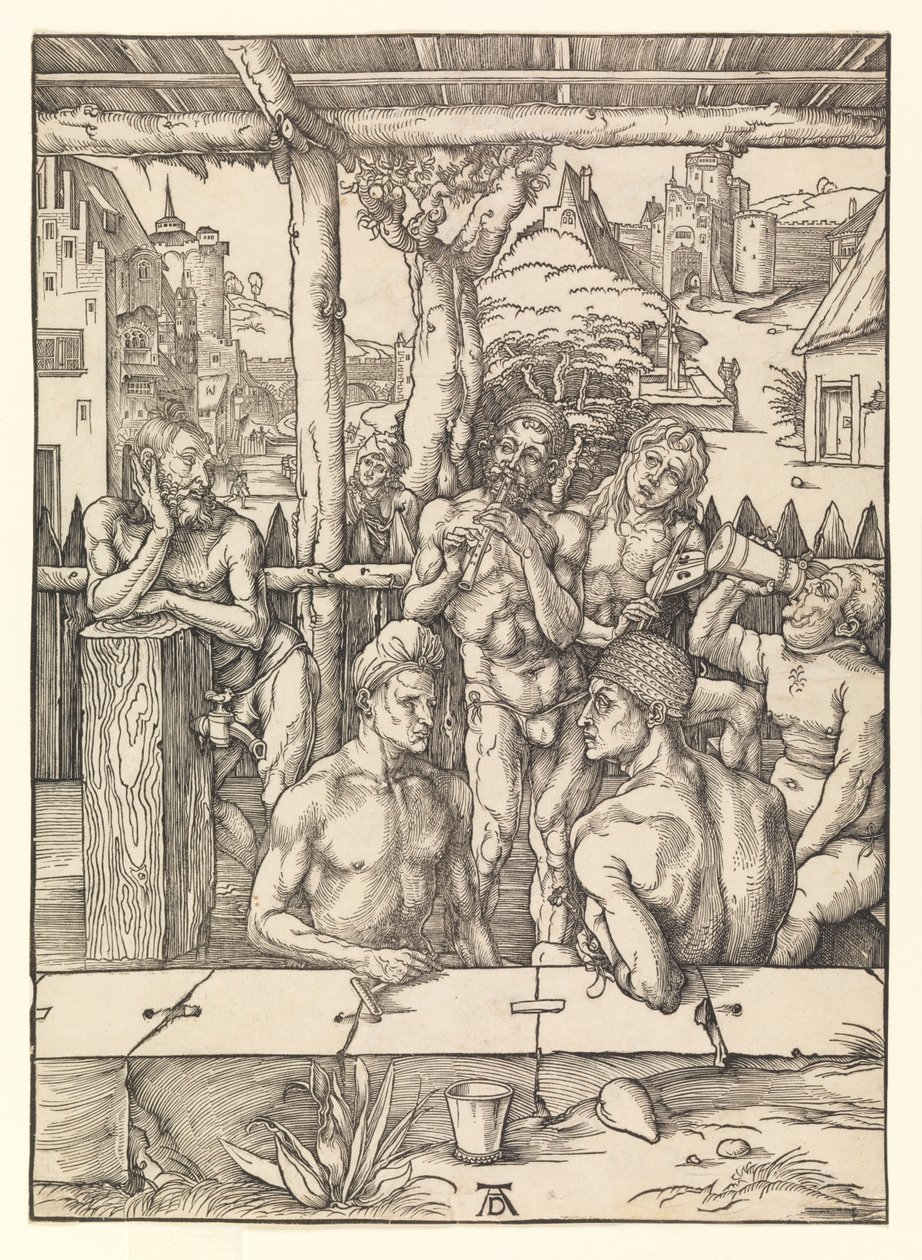 Het badhuis door Albrecht Dürer