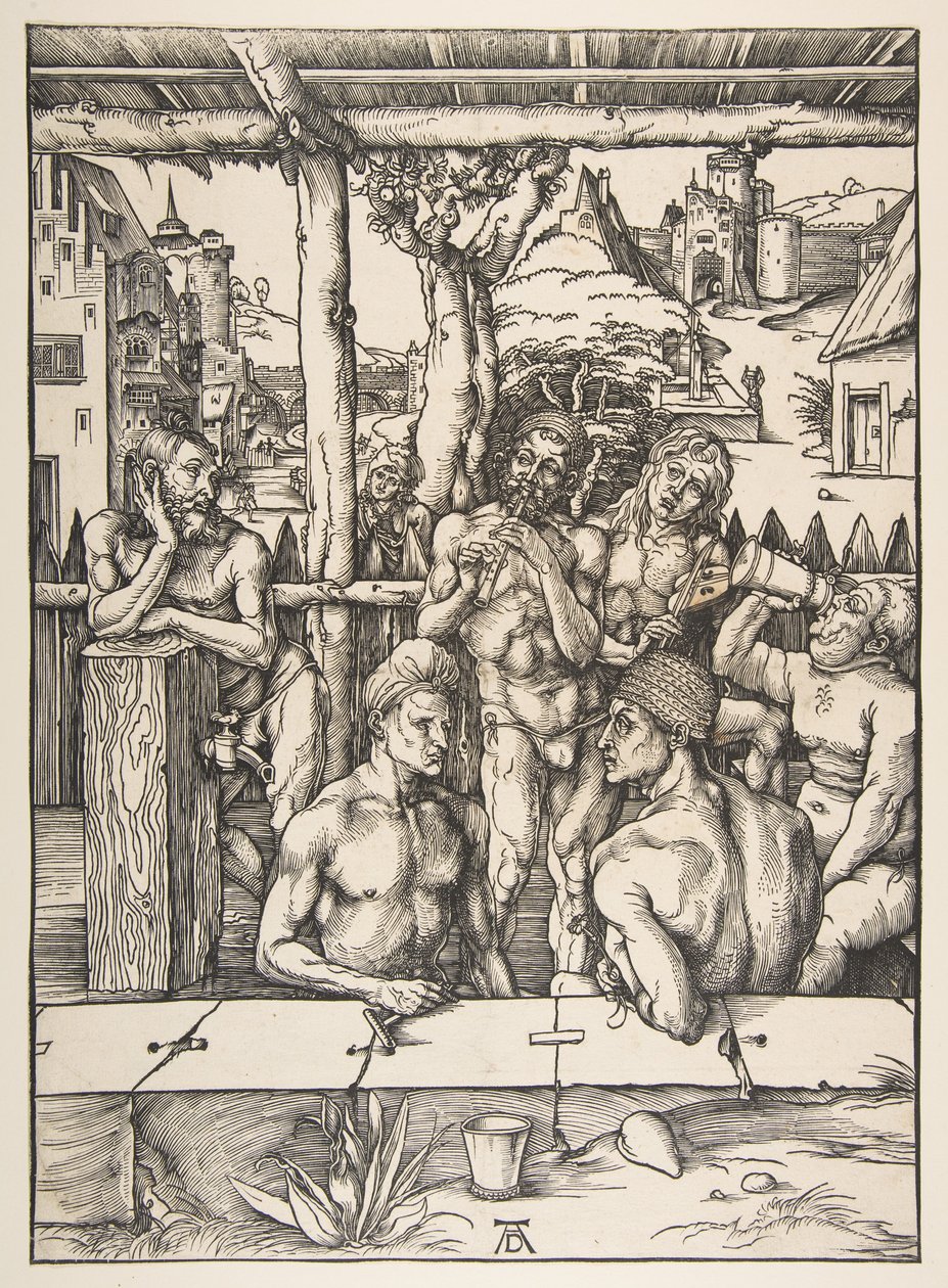 Het badhuis door Albrecht Dürer