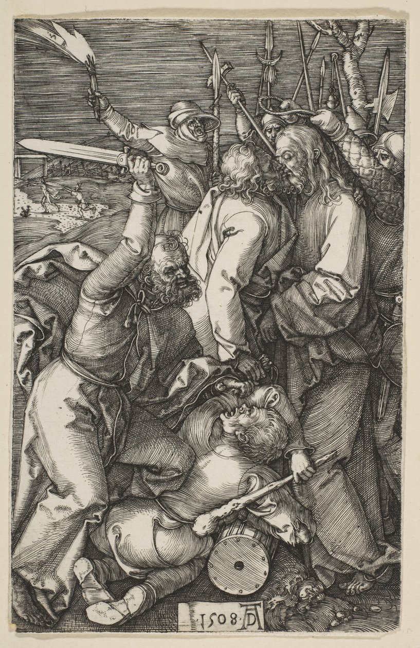 Het verraad van Christus, uit De Passie, 1508 door Albrecht Dürer