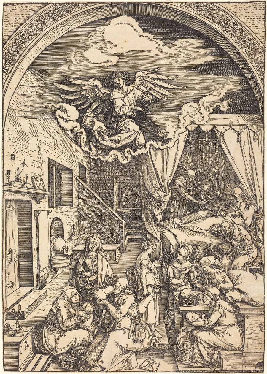 De geboorte van de Maagd door Albrecht Dürer