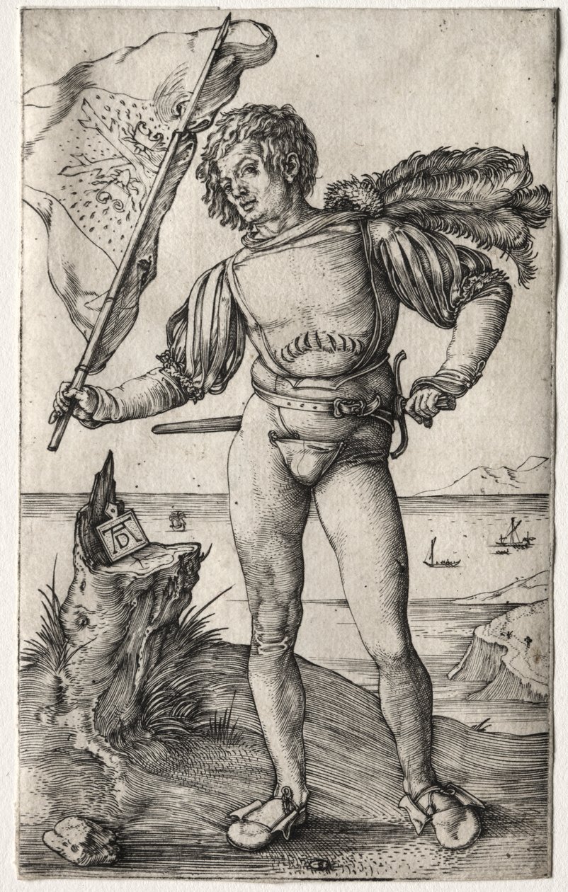 De Bourgondische Vaandeldrager door Albrecht Dürer