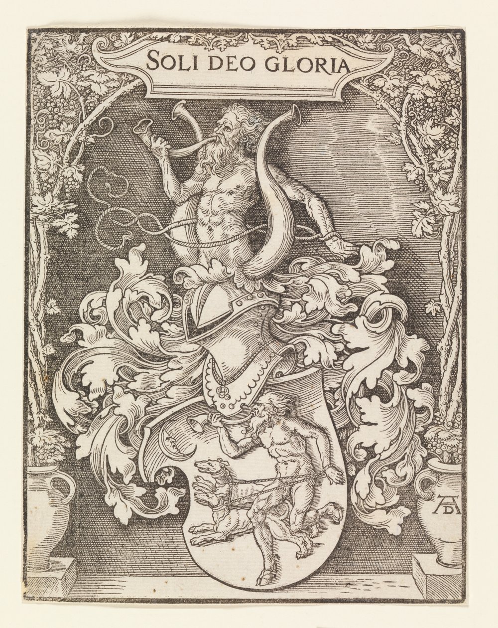 Het wapen van Tschertie door Albrecht Dürer