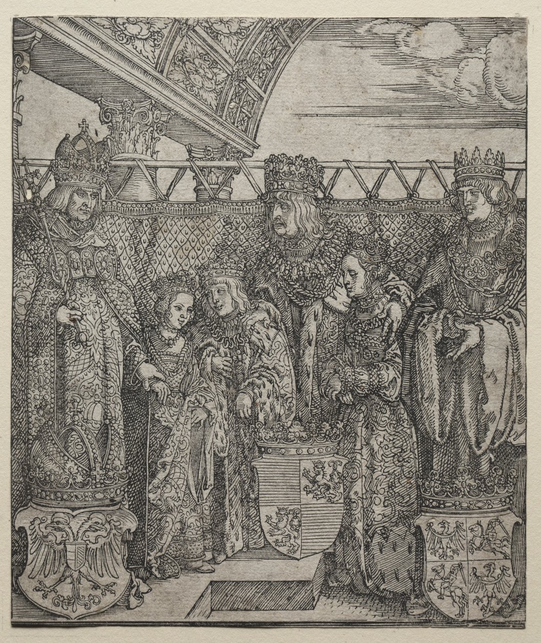 Het Congres van Prinsen in Wenen, 1512-1515 door Albrecht Dürer