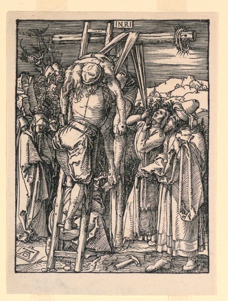 De Kruisafneming (De Afzetting), uit De Kleine Passie Serie door Albrecht Dürer