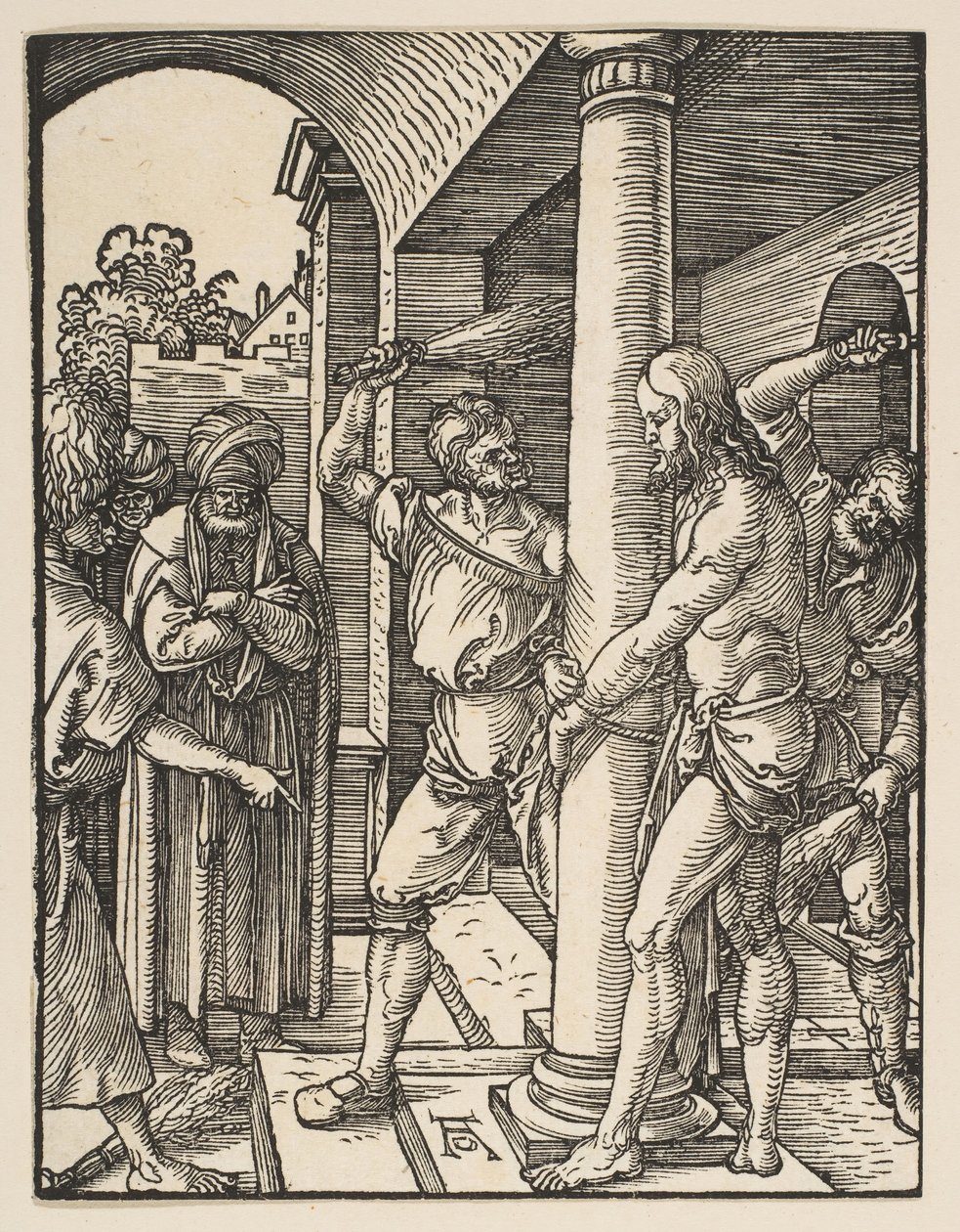 De Geseling, uit De Kleine Passie door Albrecht Dürer