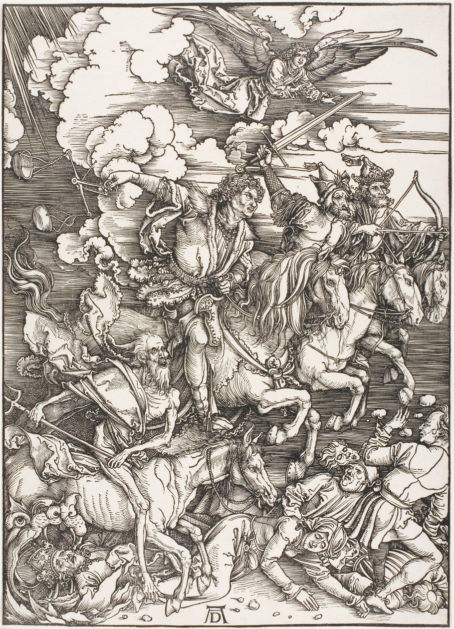 De Vier Ruiters van de Apocalyps, uit De Apocalyps door Albrecht Dürer