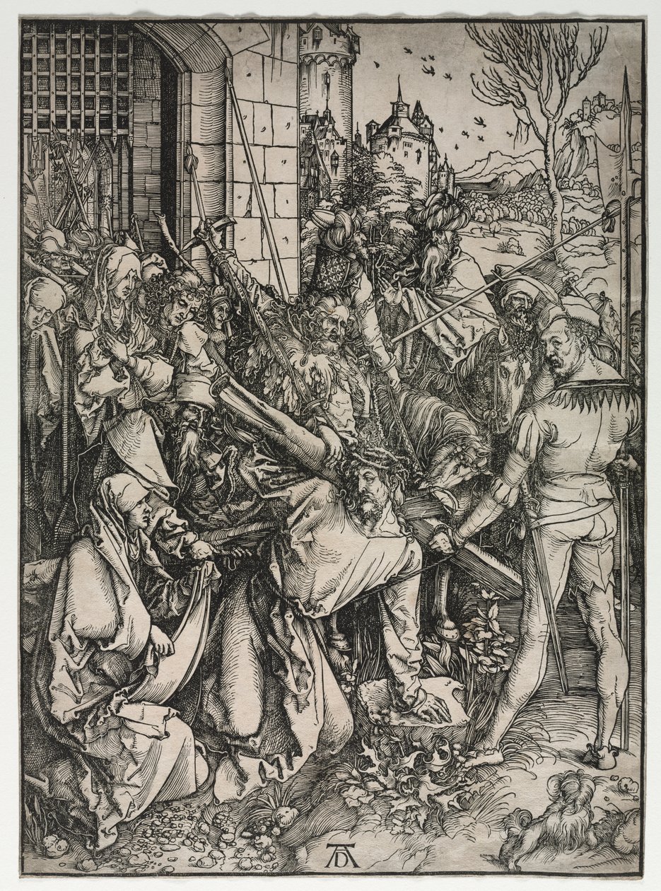 De Grote Passie: Christus Draagt het Kruis door Albrecht Dürer