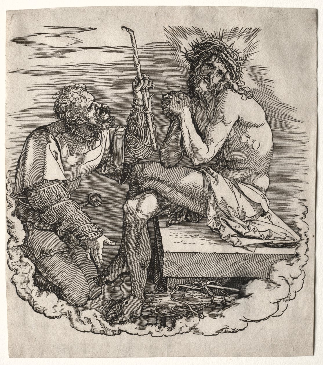 De Grote Passie: Titelpagina - Christus, Man van Smarten door Albrecht Dürer