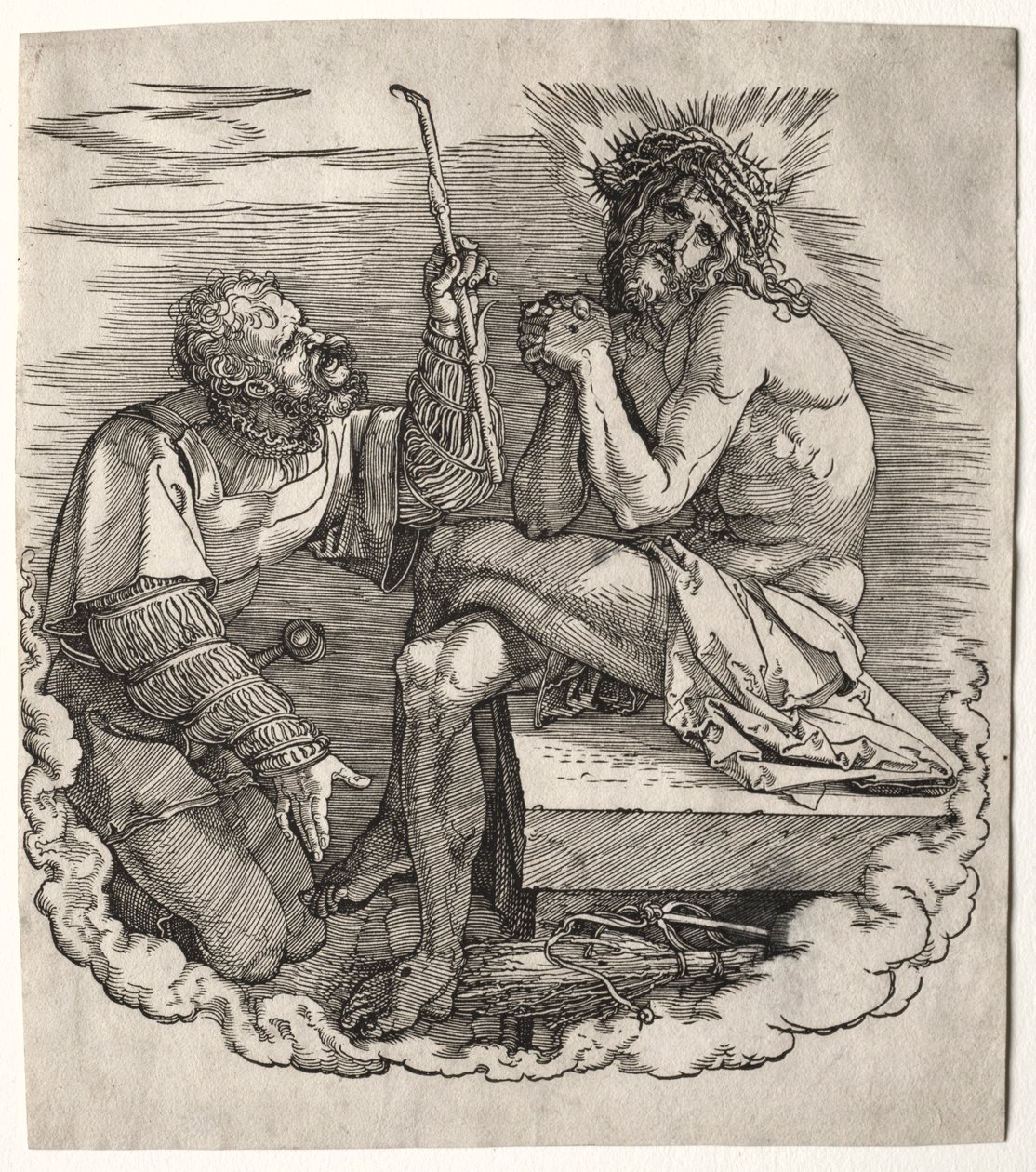 De Grote Passie: Titelpagina - Christus, Man van Smarten door Albrecht Dürer