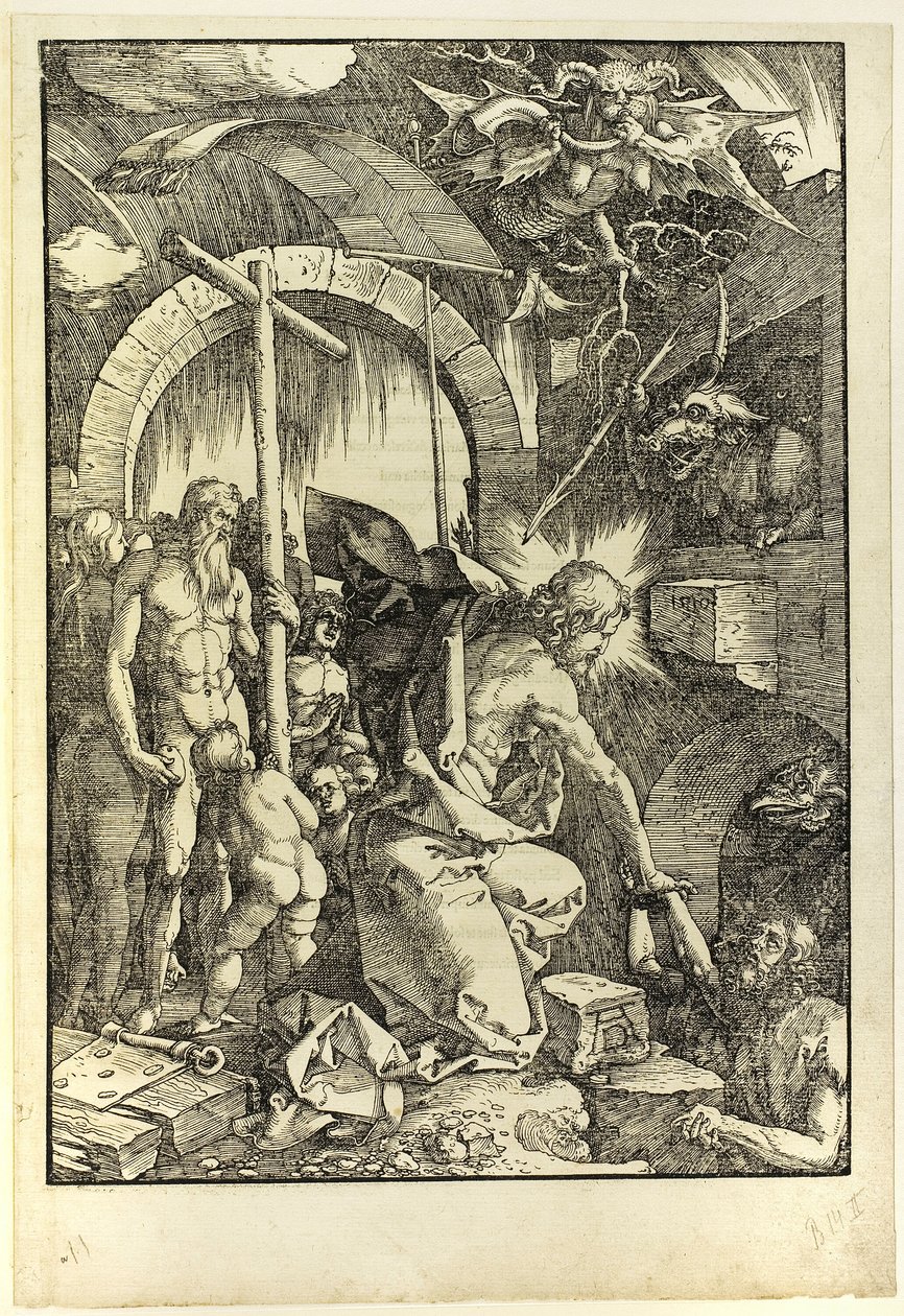 De Nederdaling ter Hel, uit De Grote Passie door Albrecht Dürer