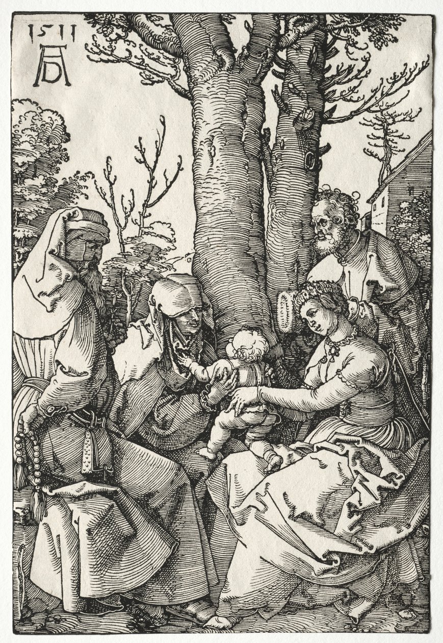 De Heilige Familie met Joachim en Anna, 1511 door Albrecht Dürer