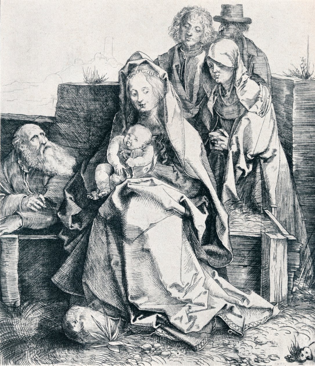 De Heilige Familie met St. Johannes, de Magdalena en Nicodemus, 1512 1906 door Albrecht Dürer