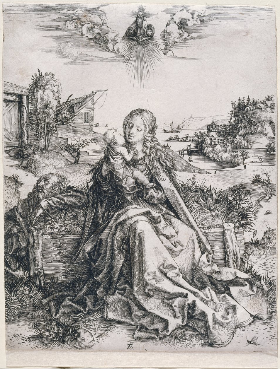 De Heilige Familie met de libel door Albrecht Dürer