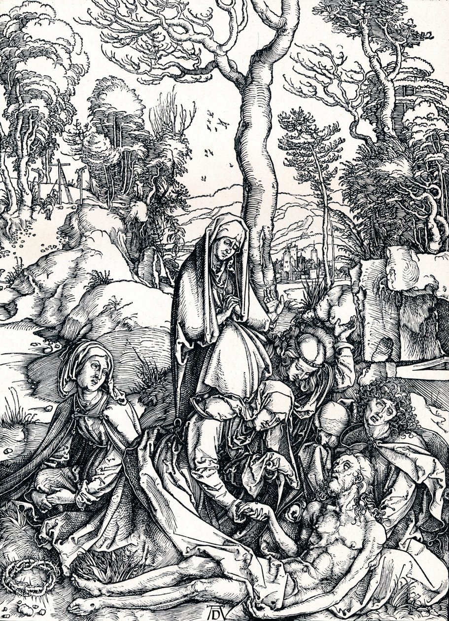 De rouw om Christus, 1498 1906 door Albrecht Dürer
