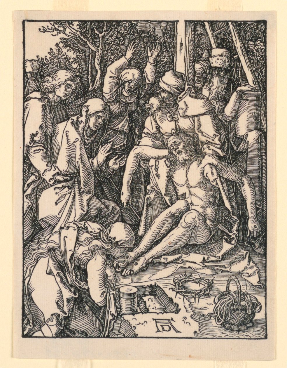 De Klaagzang, uit De Kleine Passie Serie door Albrecht Dürer