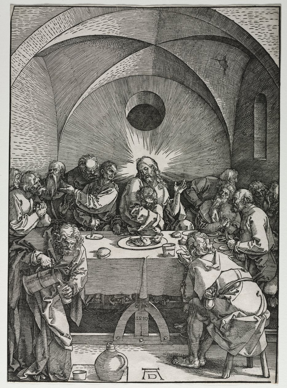 De Grote Passie: Het Laatste Avondmaal, 1510 door Albrecht Dürer