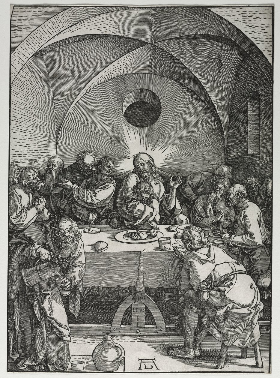 De Grote Passie: Het Laatste Avondmaal door Albrecht Dürer