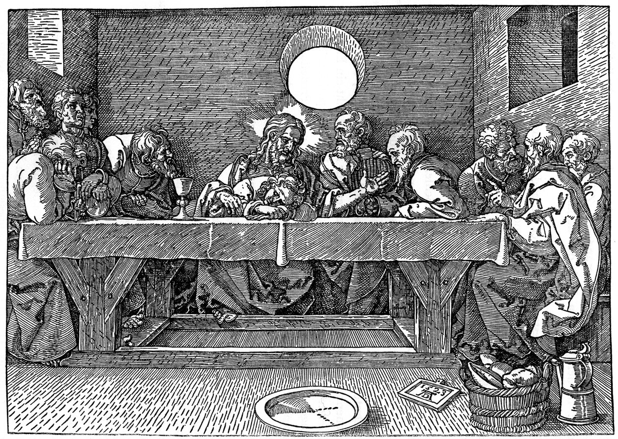 Het Laatste Avondmaal, 1523, 1936 door Albrecht Dürer