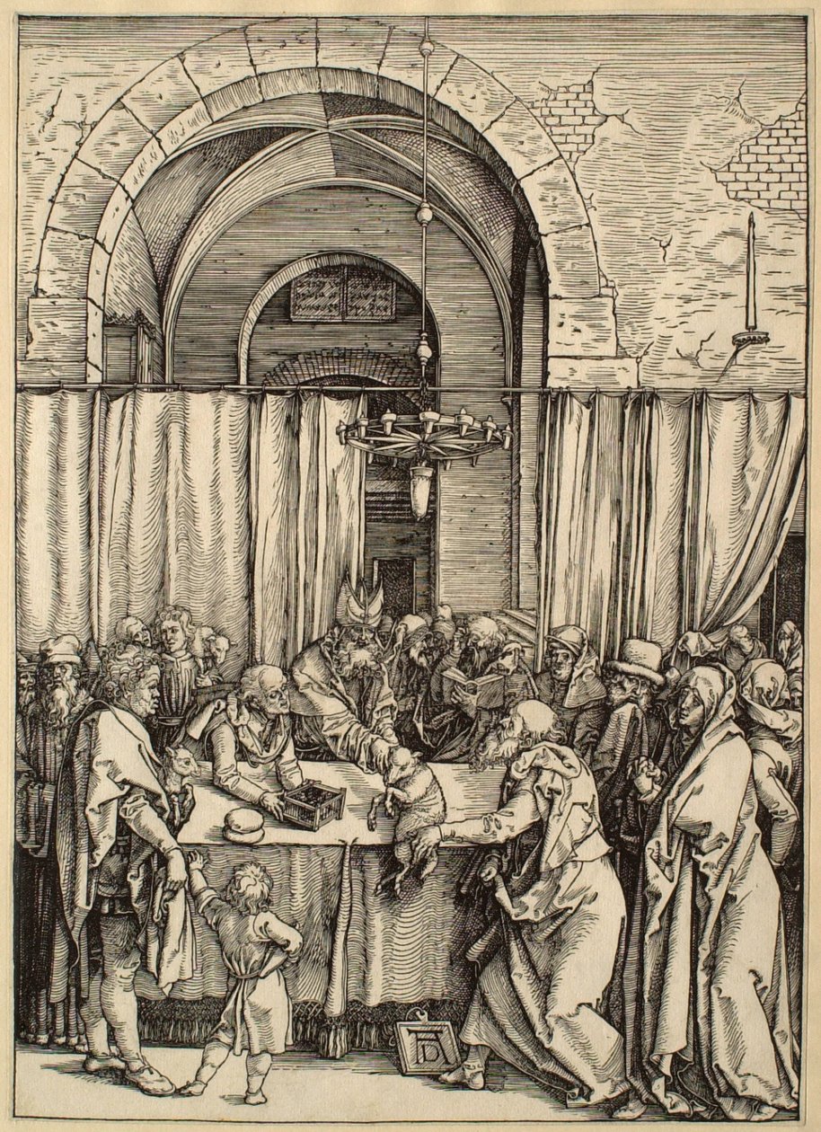 Het leven van de Maagd: Joachims offer afgewezen door Albrecht Dürer