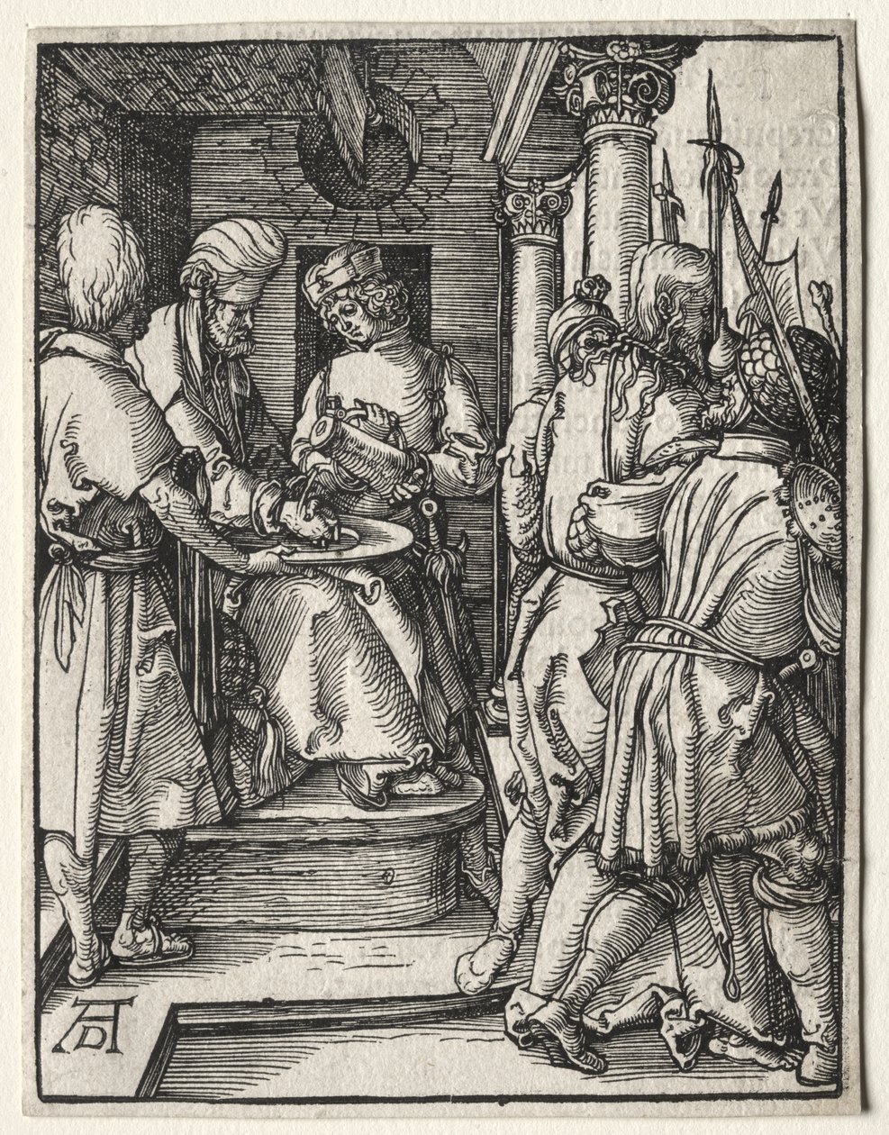 De Kleine Passie: Pilatus wast zijn handen door Albrecht Dürer