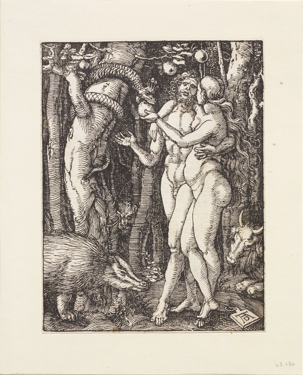 De kleine passie: De zondeval door Albrecht Dürer