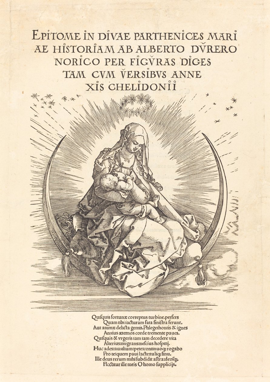 De Madonna op de Maan door Albrecht Dürer