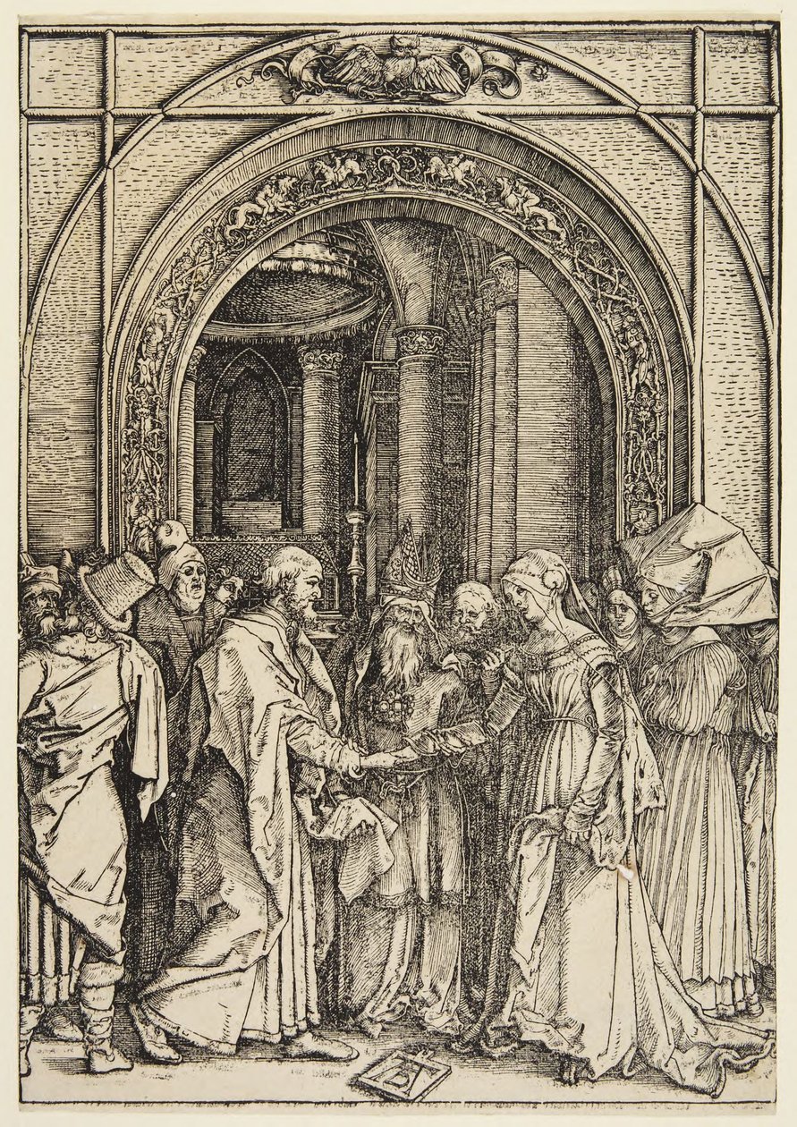 Het huwelijk van de Maagd door Albrecht Dürer