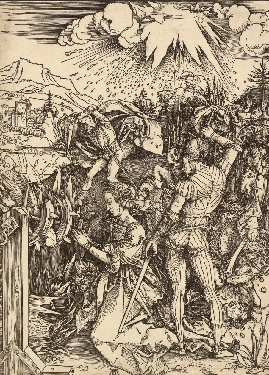 Het martelaarschap van Sint-Catharina door Albrecht Dürer