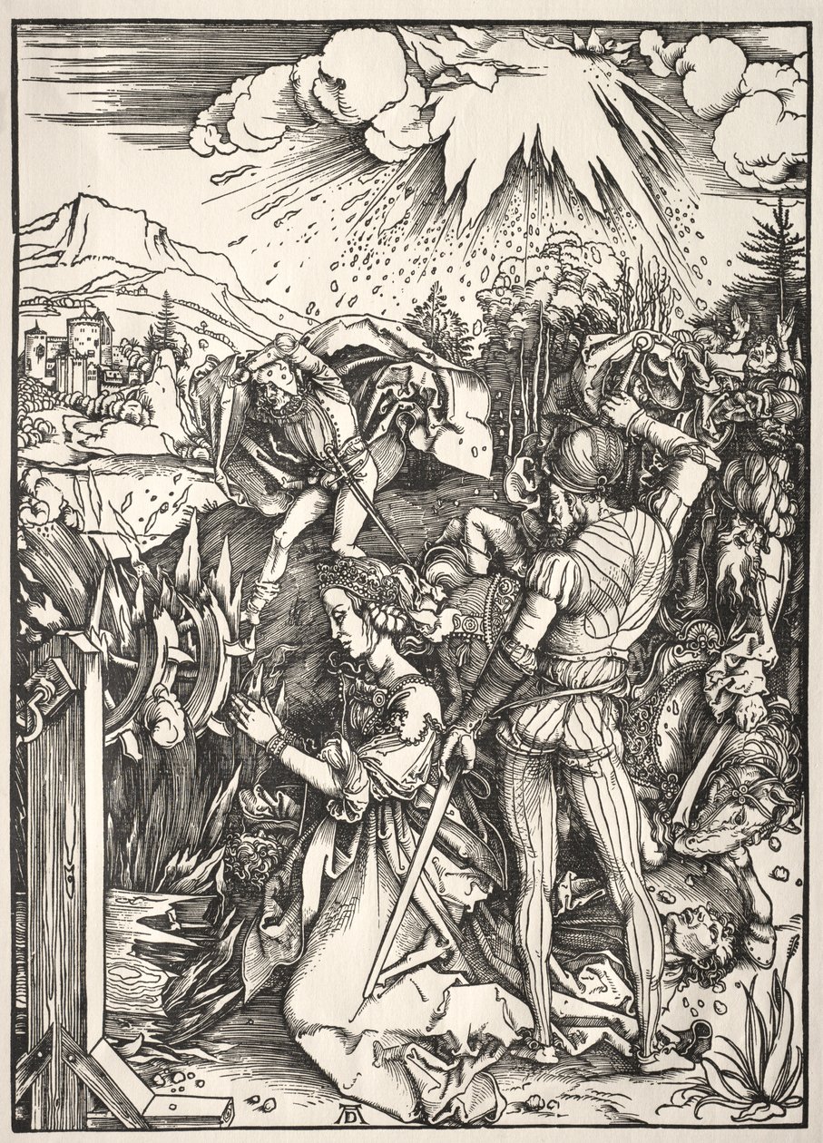 Het martelaarschap van St. Catherine door Albrecht Dürer