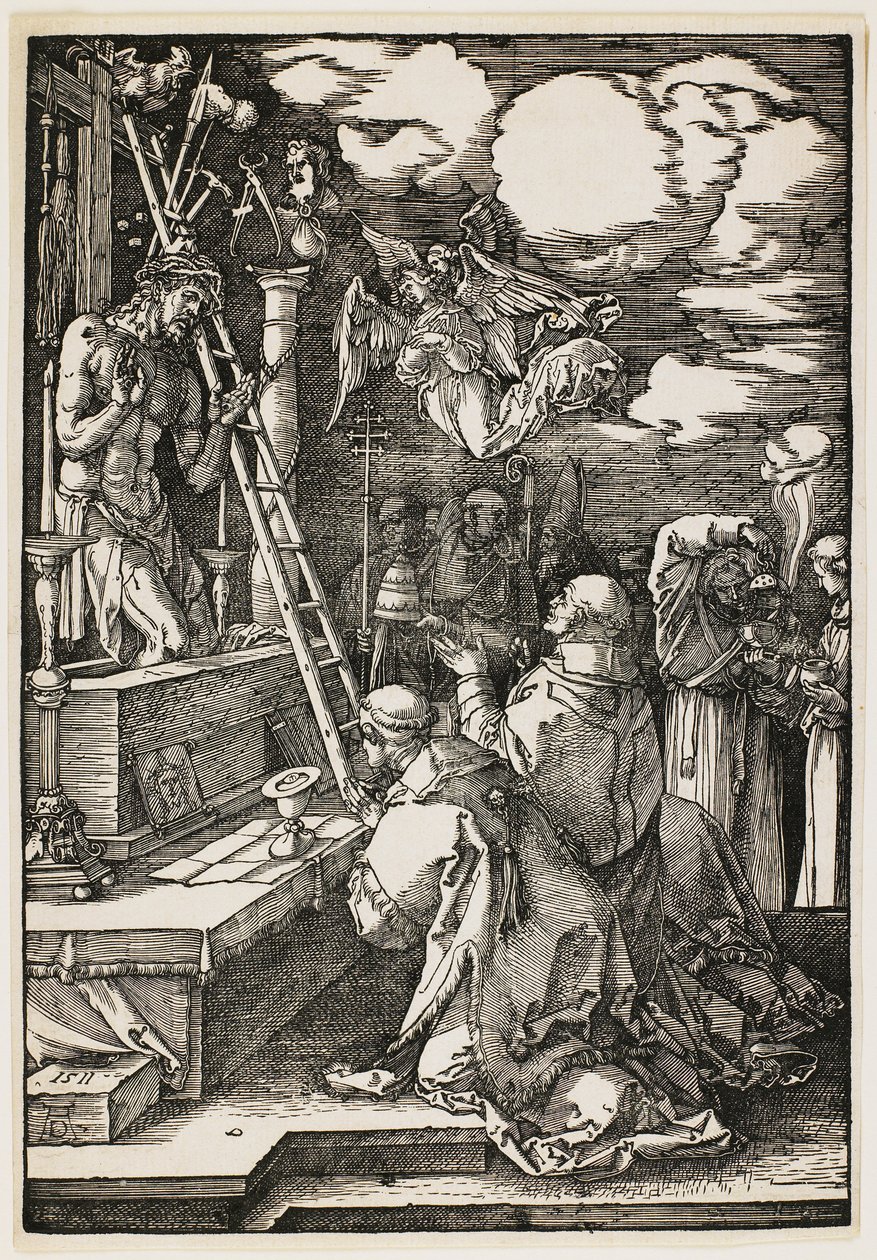 De mis van de heilige Gregorius door Albrecht Dürer