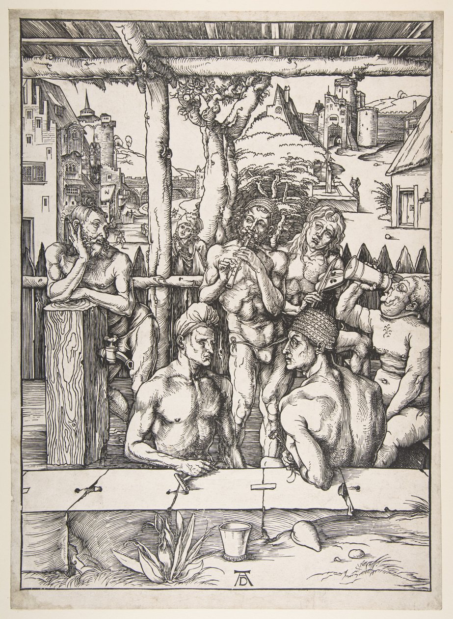 Het herenbad door Albrecht Dürer