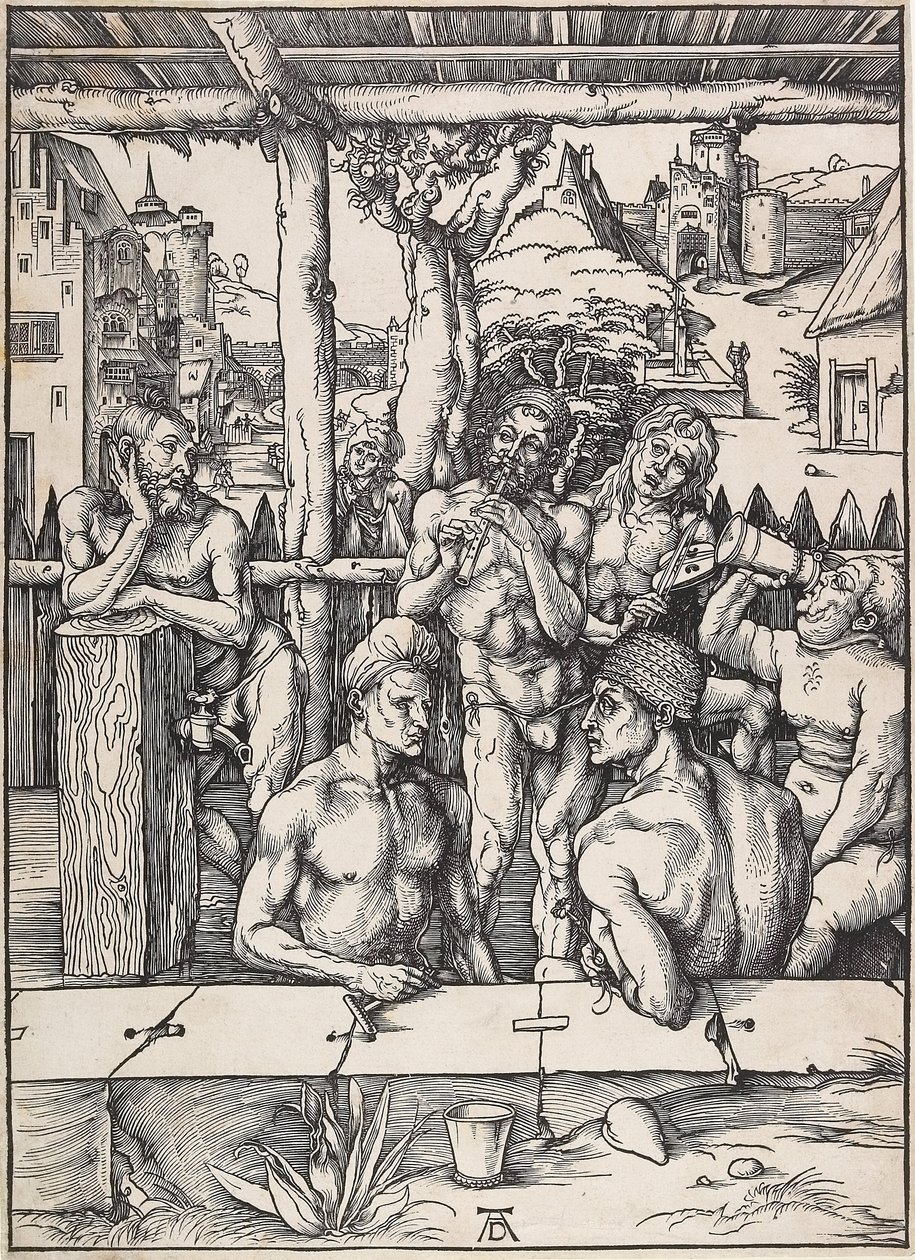 Het herenbad door Albrecht Dürer