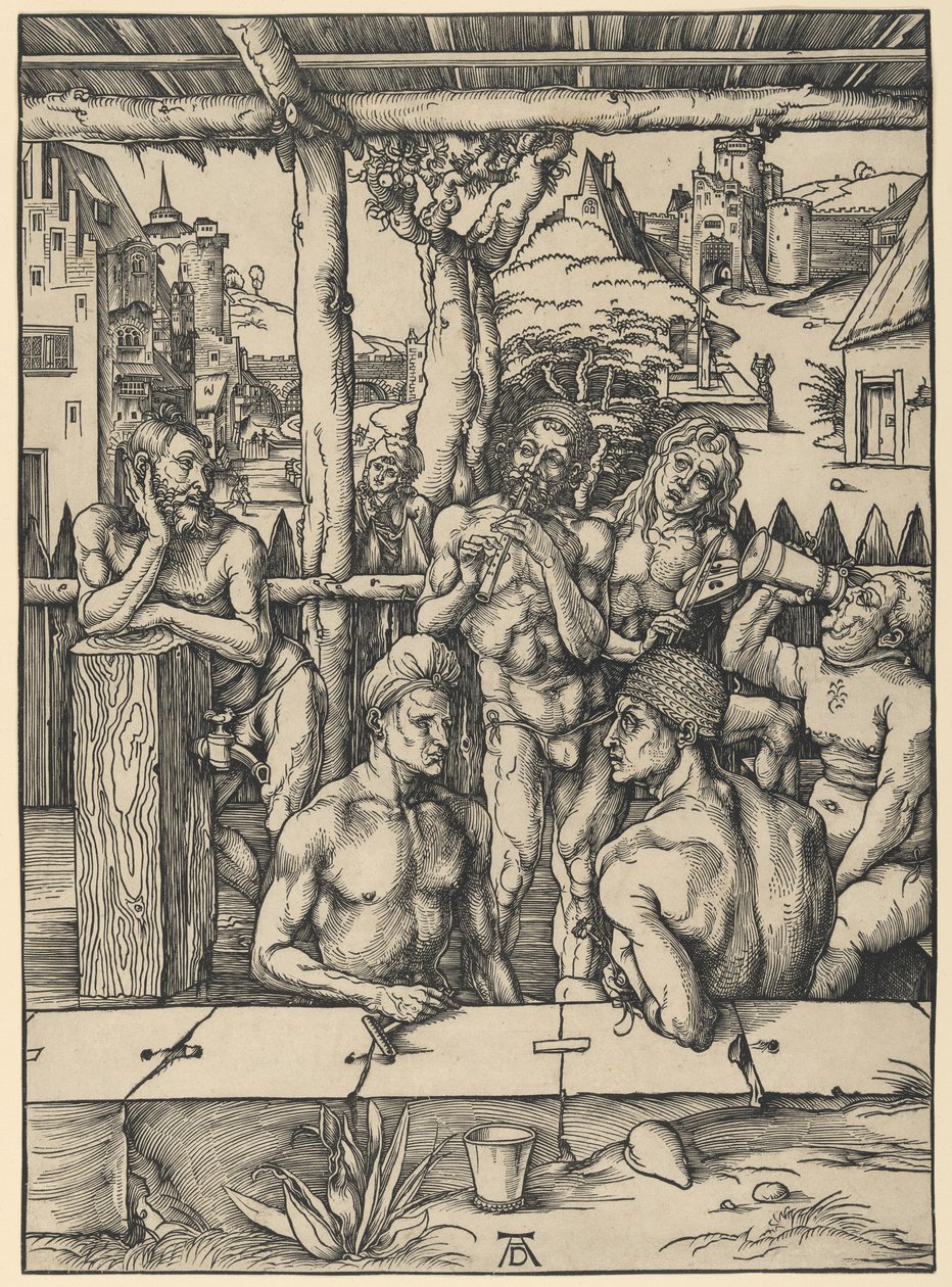 Het herenbad door Albrecht Dürer