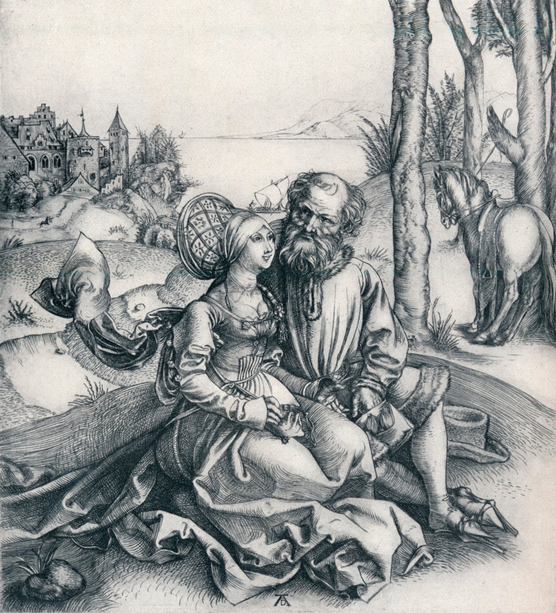 Het Aanbod van Liefde, 1495, 1906 door Albrecht Dürer