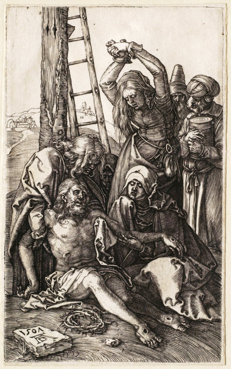 De passie: de bewening door Albrecht Dürer