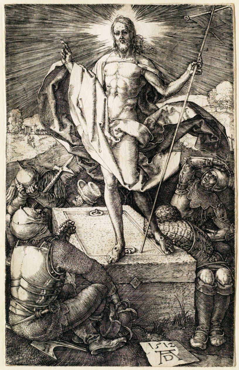 Het lijden: De verrijzenis door Albrecht Dürer