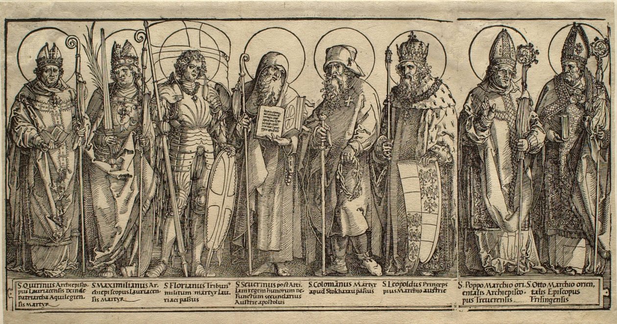 De beschermheiligen van Oostenrijk door Albrecht Dürer