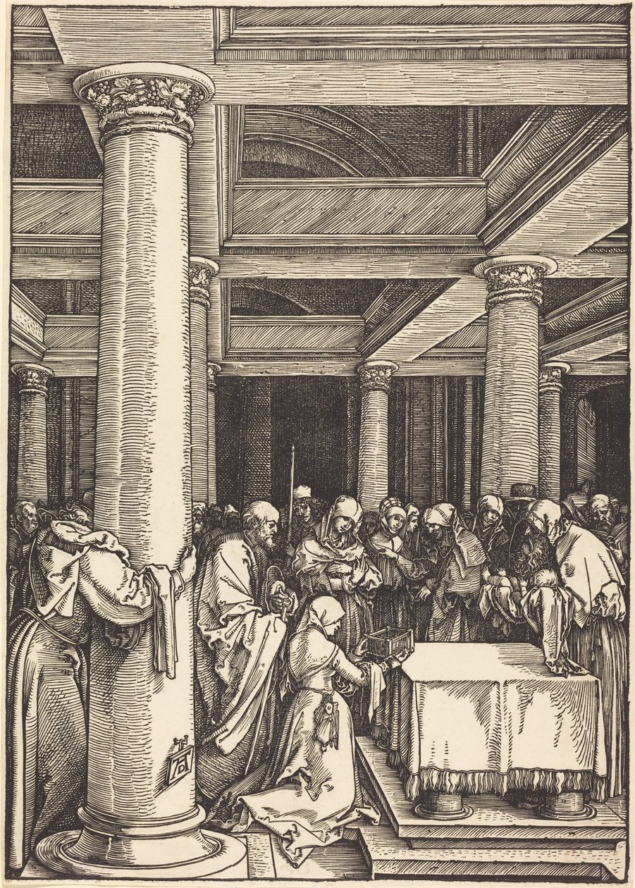 De opdracht van Christus in de tempel door Albrecht Dürer