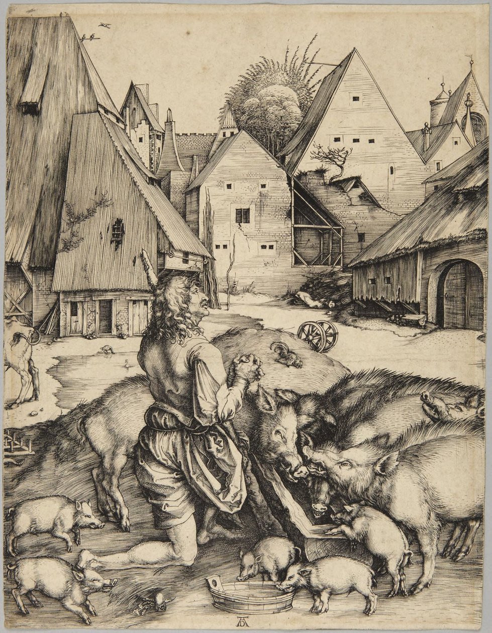 De verloren zoon door Albrecht Dürer