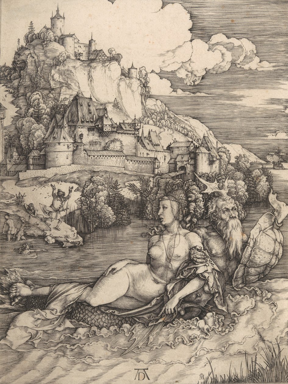 Het zeemonster (Das Meerwunder), ca. 1498 door Albrecht Dürer