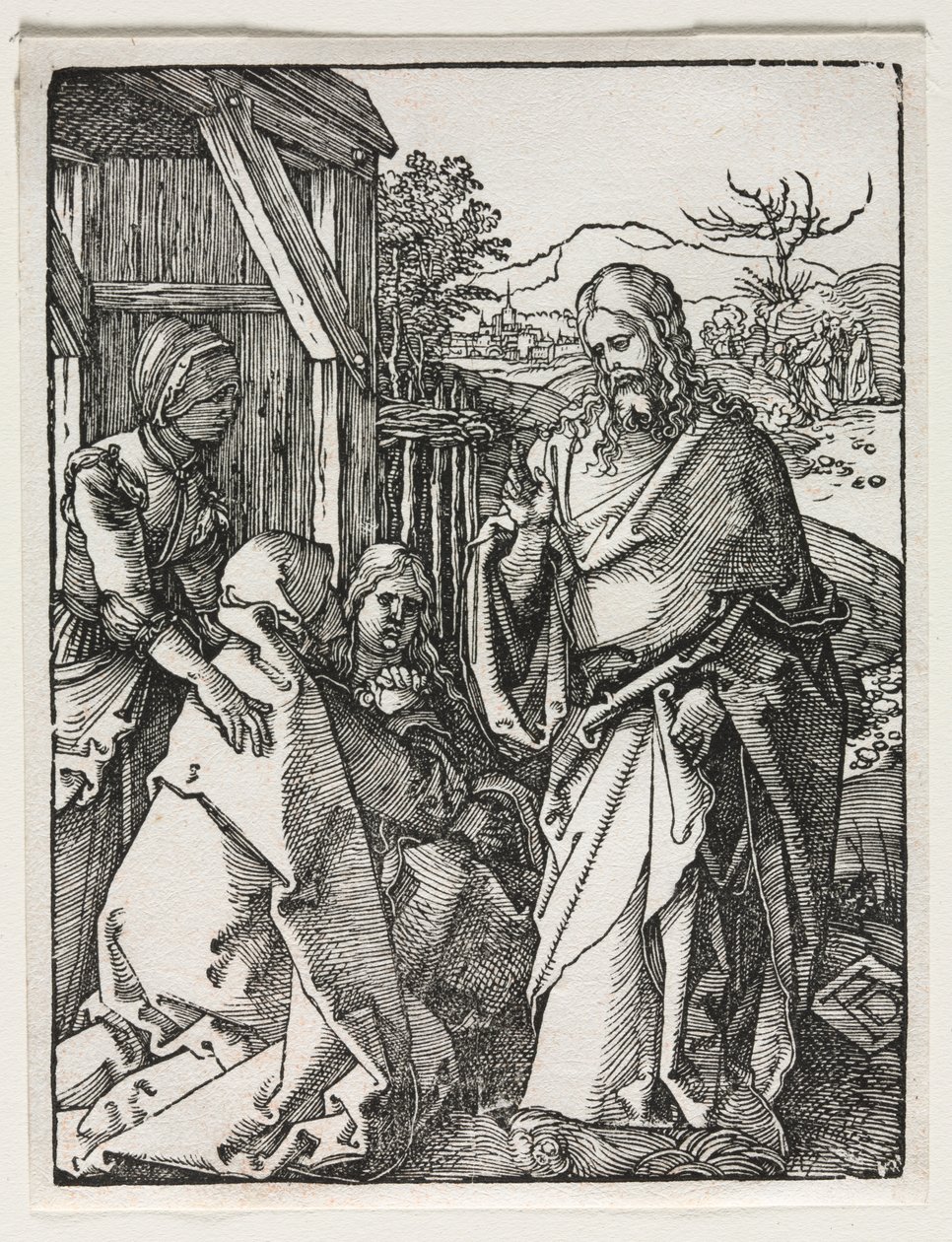 De Kleine Passie: Christus Neemt Afscheid van de Maagd door Albrecht Dürer